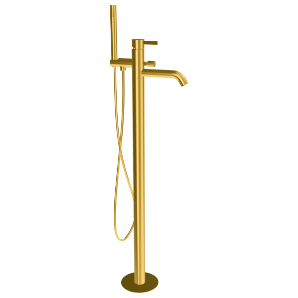 Смеситель для ванны Remer Metrica MC08BG, золото брашированное