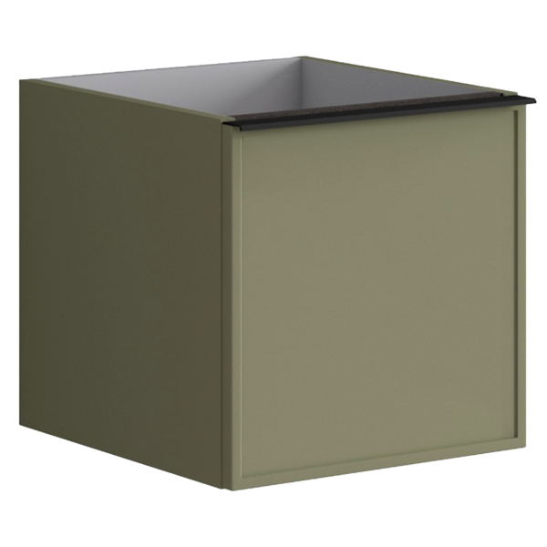 Шкаф подвесной с 2 ящиками 40 см Onsen Pixel 68-CS-042-F1-M57,зелёный