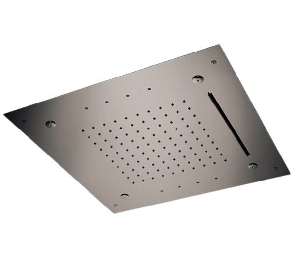 Верхний душ потолочный с подсветкой 50 см Remer INOX SS357RS50NC