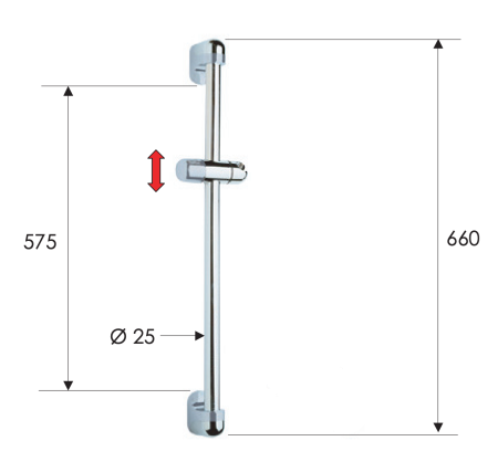 Душевая стойка 69 см Remer 311S