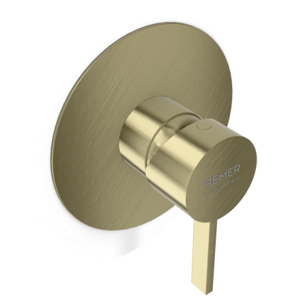 Смеситель для душа Remer Metrica MC30LCH, шампань брашированная PVD