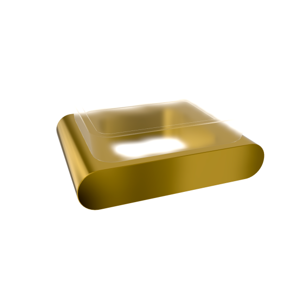 Мыльница Remer Lounge LN10GP, золото глянцевое PVD