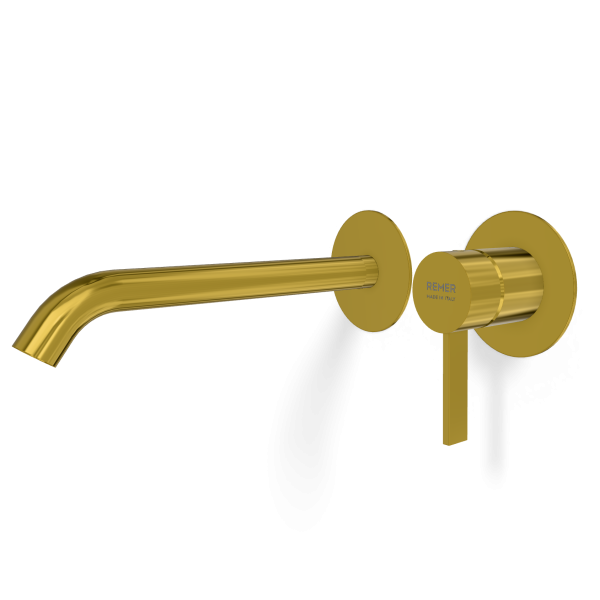 Смеситель для раковины Remer Metrica MC15PWBGP, золото глянцевое PVD
