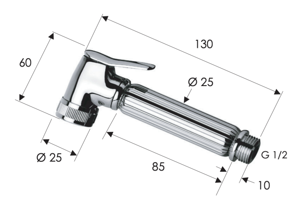 Гигиенический душ Remer 332OZVO, латунь состаренная