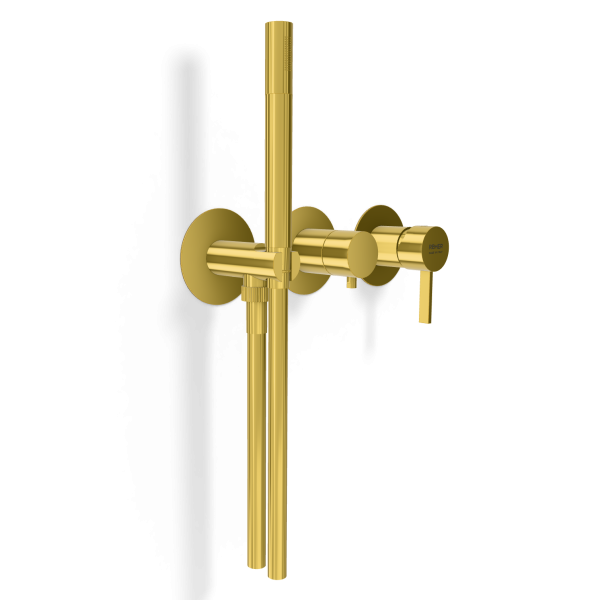 Смеситель для душа Remer Metrica MC97D2PDO, золото глянцевое