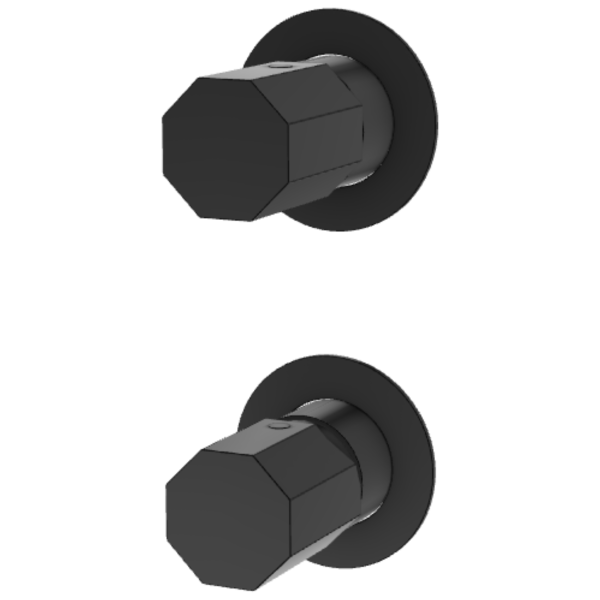 Смеситель для душа Remer Ottagono ON93PWBCFP, черный брашированный хром