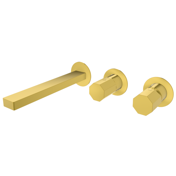 Смеситель для ванны Remer Ottagono ON54D2PWBDO, золото глянцевое