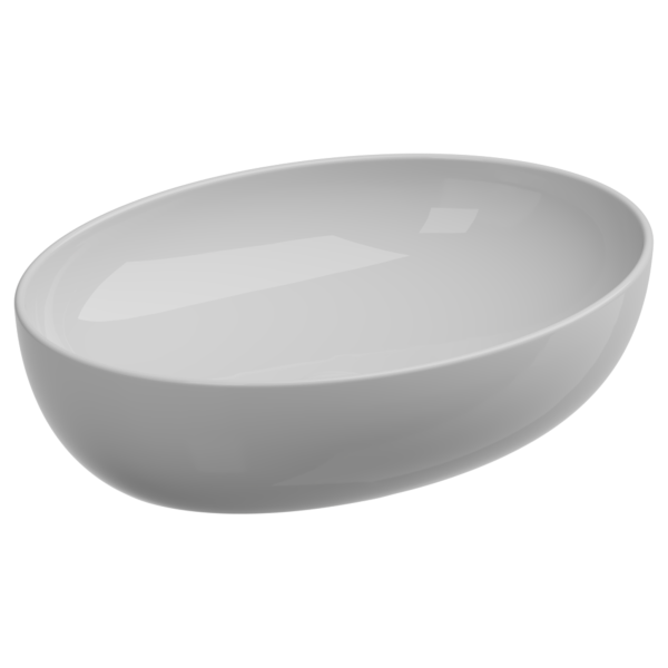 Раковина накладная 55x42 см GSG Ceramic Design Easy EALAVOV55000, белый глянцевый