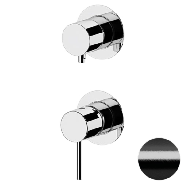 Смеситель для душа Remer X Style X92PWBCFP, черный брашированный хром