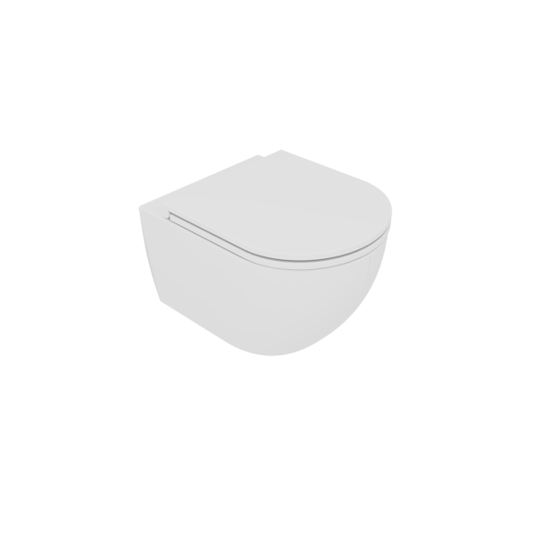 Чаша подвесного унитаза GSG Ceramic Design Like LKWCSOXXS001 укороченная, белый матовый