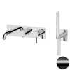 Смеситель для ванны Remer Metrica MC53D2WBCFP, черный брашированный хром