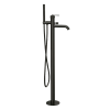 Смеситель для ванны напольный Remer Atelier AL08GM, оружейная сталь PVD