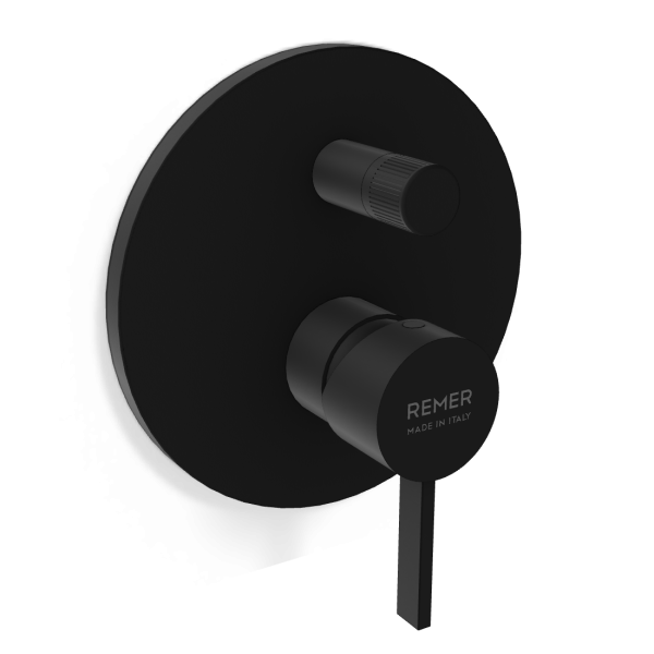 Смеситель для душа Remer Metrica MC09HNO, черный матовый