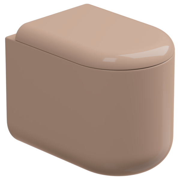 Чаша приставного унитаза Eco Clean (торнадо) GSG Ceramic Design PEWC01EC039, Rosa Glossy