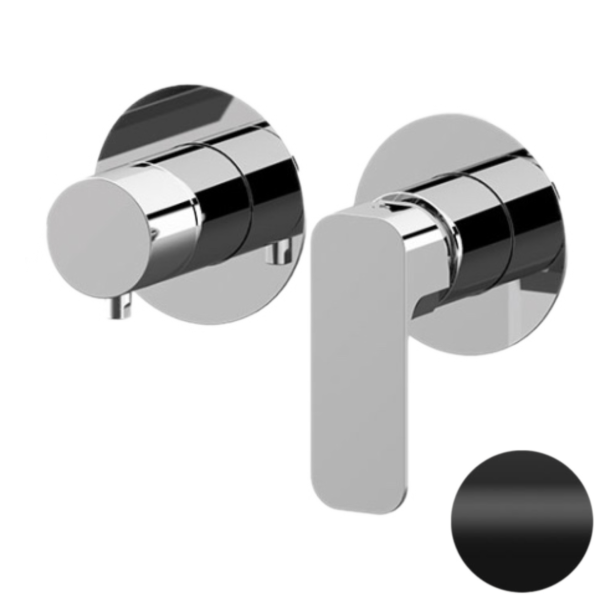 Смеситель для душа Daniel Tiara TA62515, чёрный матовый