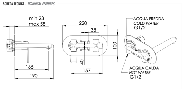 Смеситель для раковины Remer Vanity V15