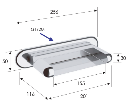 Излив настенный Remer 91NC
