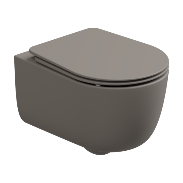 Чаша подвесного унитаза со смывом Smart Clean GSG Ceramic Design Hit! HIWCSO030, Cashmere Matt