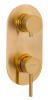 Смеситель для душа Remer X Style X93KBBG, золото брашированное