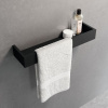 Полка с полотенцедержателем 45 см Novellini Frame R90AKFMPS45-H, цвет Matt Black