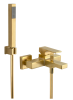 Смеситель для ванны Remer Absolute AU02BG, золото брашированное
