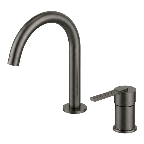 Смеситель для раковины Daniel Regency RN655GM, оружейная сталь PVD