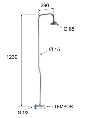 Кран порционный для душа Remer Tempor TE53329EX351