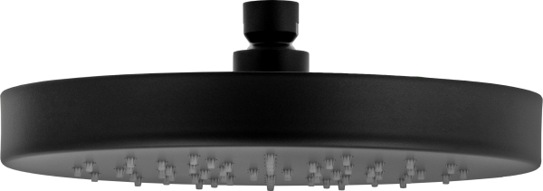 Верхний душ с шарнирным соединением 22 см Daniel A578H3CM2215, черный матовый