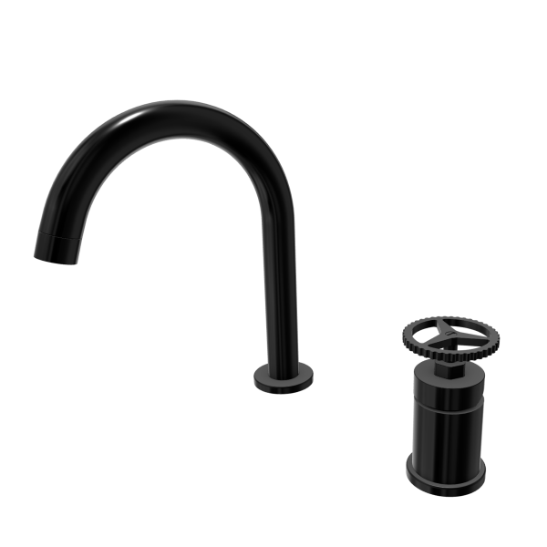 Смеситель для раковины Remer Chrono CH57CFP, черный брашированный хром