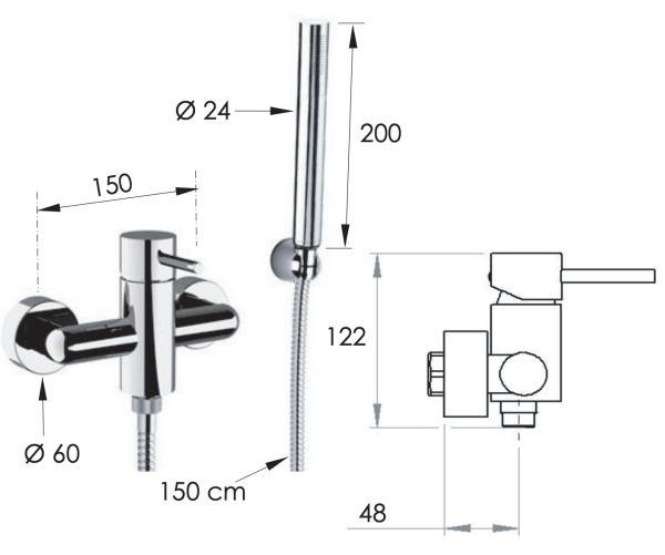 Смеситель для душа Remer X Style X39