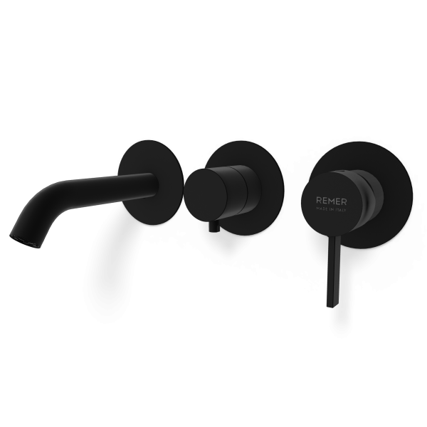 Смеситель для ванны Remer Metrica MC54D2PWBNO, черный матовый