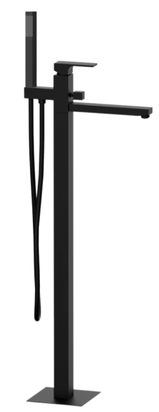 Смеситель для ванны Remer Absolute AU08NO, чёрный матовый