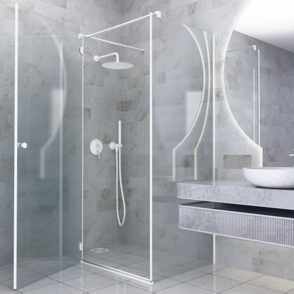 Смеситель для душа Mariani Next B37173NS, белый матовый