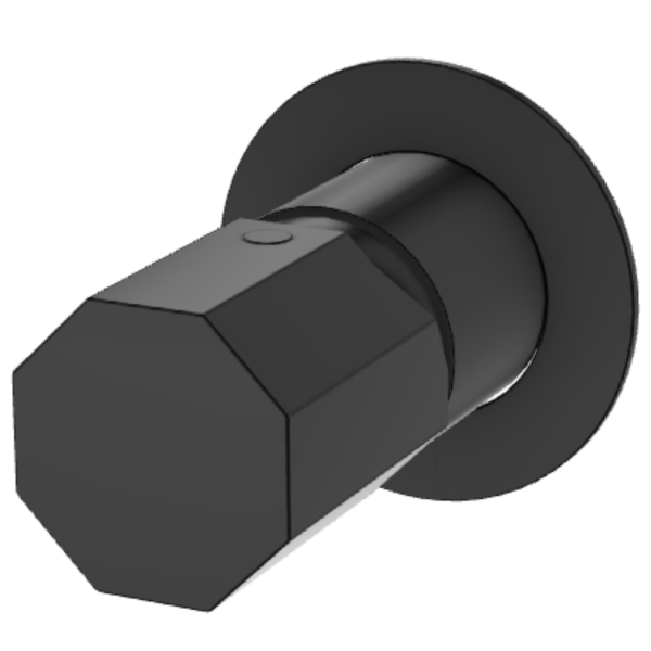 Смеситель для душа Remer Ottagono ON30LCFP, черный брашированный хром