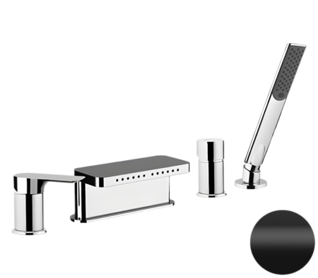 Смеситель для ванны Remer Infinity I06NO, черный матовый