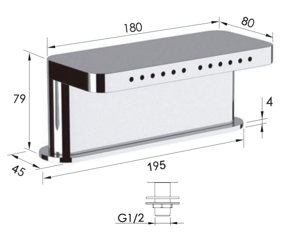 Излив в борт ванны Remer 91NCF