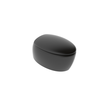 Чаша подвесного унитаза GSG Ceramic Design Touch TOWCSOSC003, черный матовый