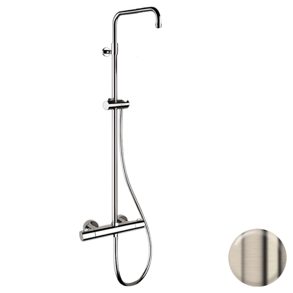 Душевая система термостатическая Remer Elegance EQ32ASSDNZ, никель брашированный PVD