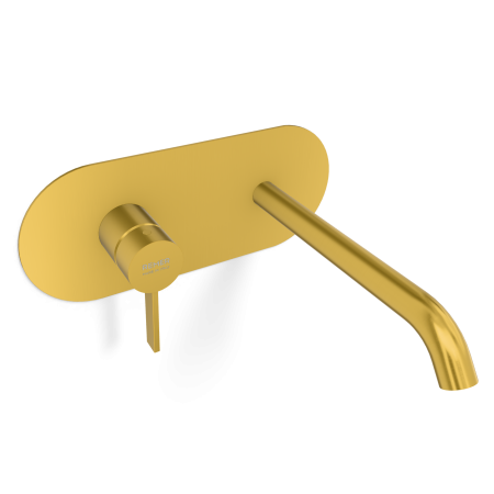 Смеситель для раковины Remer Metrica MC15WBBG, золото брашированное