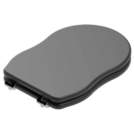 Крышка с сиденьем для подвесного унитаза с микролифтом GSG Ceramic Design Time TICOPRCCCR003, черный матовый