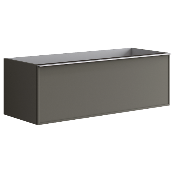 Тумба для раковины с 1 ящиком 120см Onsen Pixel 68-BP-120-F2-M23,серый 