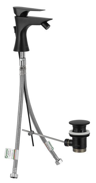 Смеситель для биде Daniel Diva DV60415, чёрный матовый