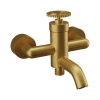 Смеситель для ванны Remer Chrono CH05BG, золото брашированное