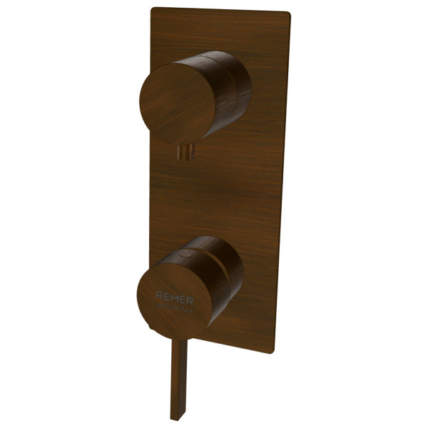 Смеситель для душа Remer Metrica MC93WBBR, бронза масляная