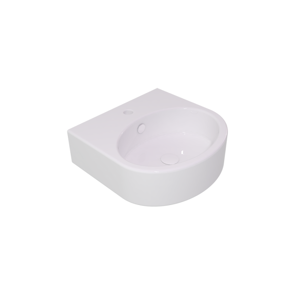 Раковина подвесная 45х44 см GSG Ceramic Design Like LKLAVBW45000, белый глянцевый