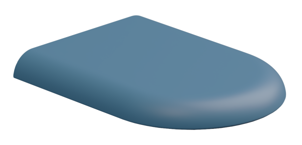 Крышка с сиденьем для подвесного унитаза с микролифтом GSG Ceramic Design Petra PECOPRTICR027, Denim Matt