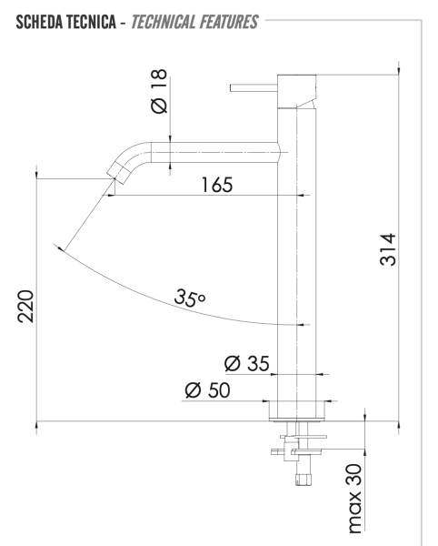 Смеситель для раковины Remer X Style X11LXLBG, золото брашированное