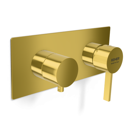 Смеситель для душа Remer Metrica MC93ZWBDO, золото глянцевое