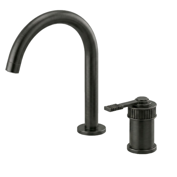 Смеситель для раковины Remer Atelier AL57GM, оружейная сталь PVD