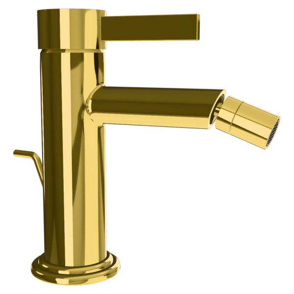 Смеситель для биде Remer Metrica MC20DO, золото глянцевое